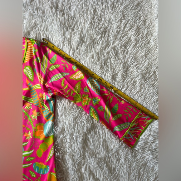 Gretchen Scott Designs Pink and Green Floral Dress - Picture 6 of 8